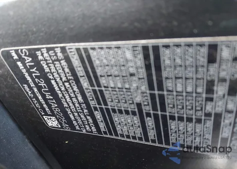 2026 Land Rover Range Rover Velar P400 Dynamic Se z USA, uszkodzony, nr VIN SALYL2FU4TA822548